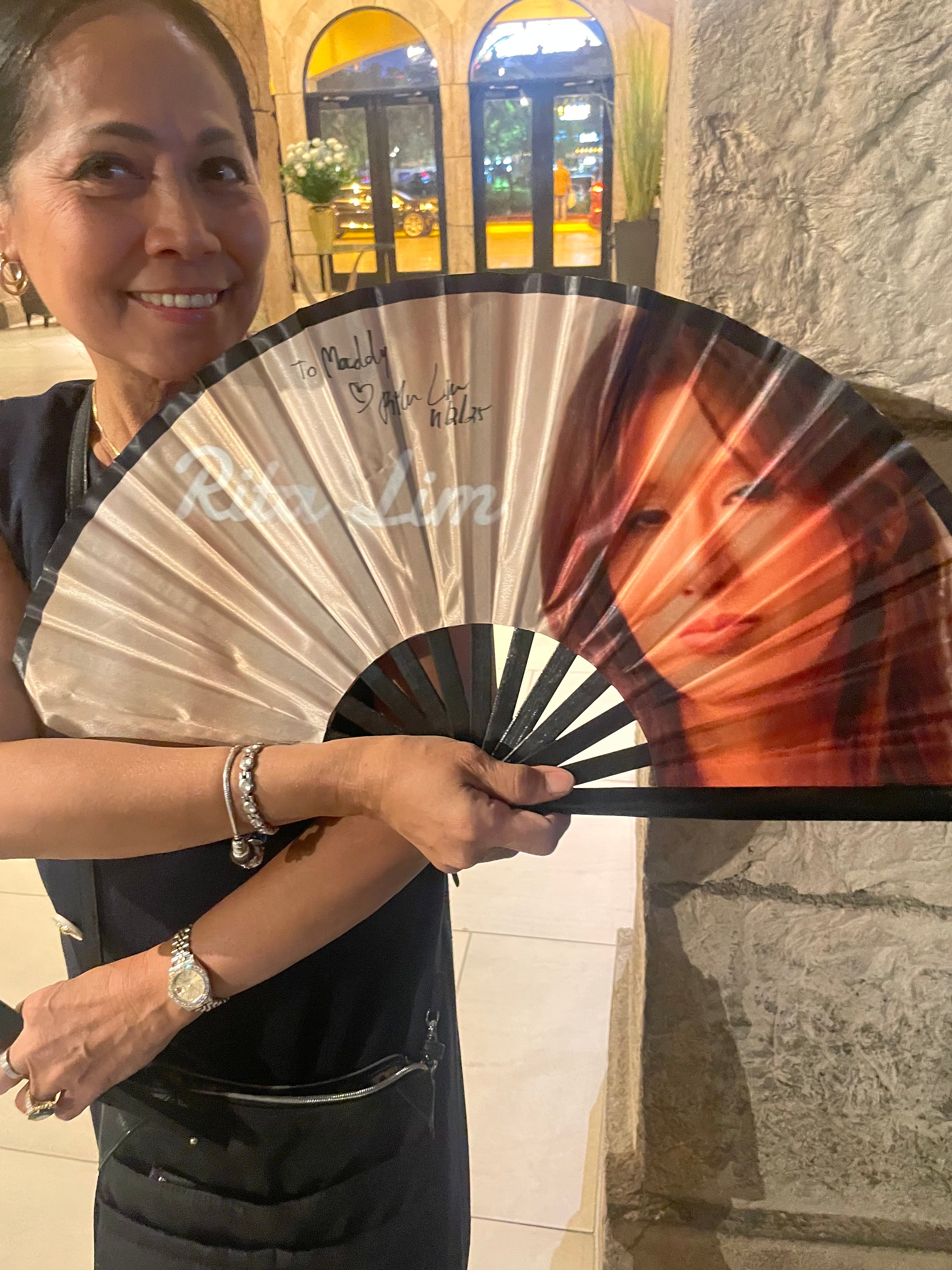 Rita Lim signature Hand Fan